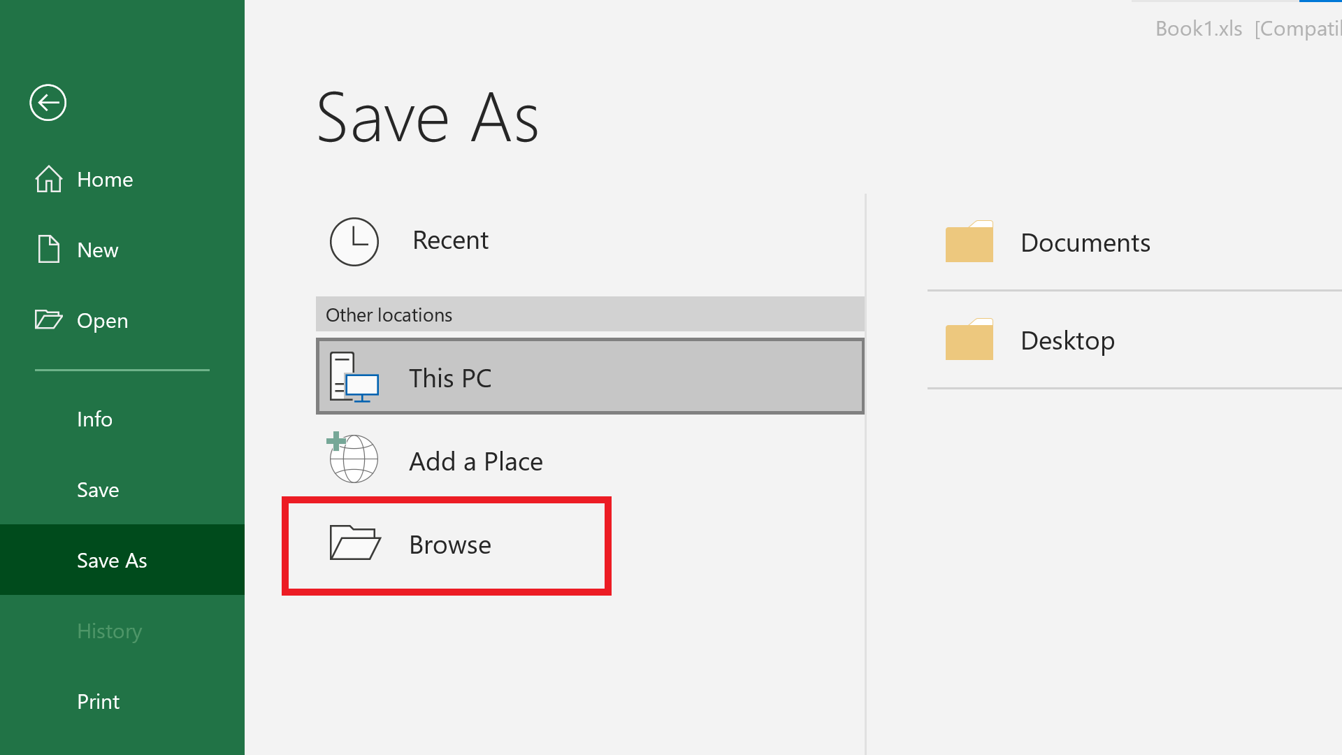 Step 3: Click "Browse"